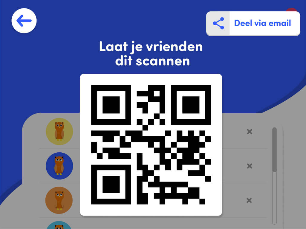 travel owl app scan qr code to add friend